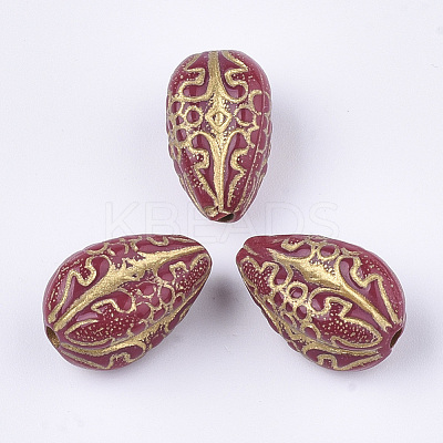 Plating Acrylic Beads PACR-T008-07C-1