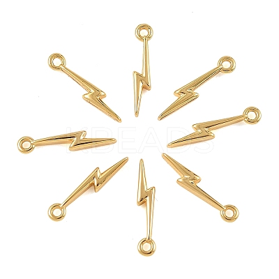 SHEGRACE Brass Lightning Bolt Charms XGR0168G-106G-1