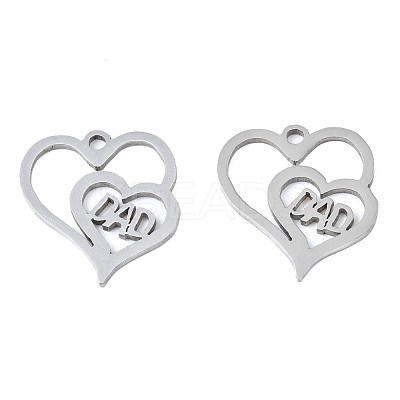 Non-Tarnish 201 Stainless Steel Pendants STAS-T044-280P-1