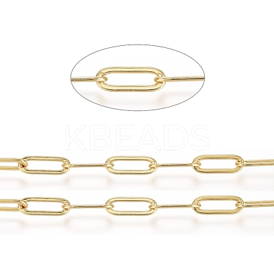 Brass Paperclip Chains CHC-G007-03G-1