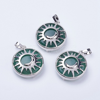 Natural & Synthetic Mixed Stone Pendants G-K234-B-1