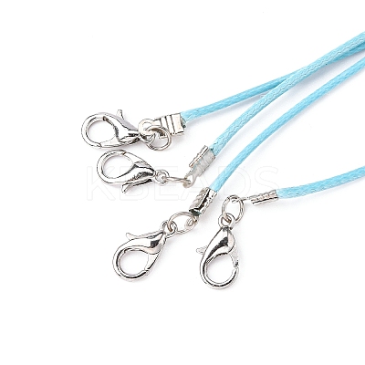 Waxed Polyester Cord Necklace Making AJEW-PH01341-10-1