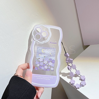 Oil Painting Flower TPU Plastic Mobile Phone Cover PW-WGF7DDA-11-1