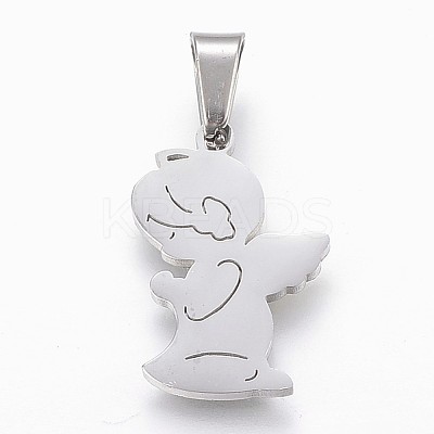 Tarnish Resistant 304 Stainless Steel Pendants STAS-F165-39P-1