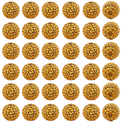 40Pcs AB-Color Resin Rhinestone Beads RESI-PA0001-27-1