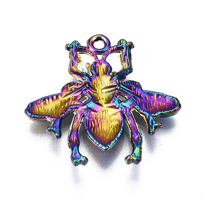 Rainbow Color Alloy Pendants PALLOY-S180-187-NR-1