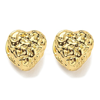 Heart Hoop Earrings EJEW-G355-05G-1