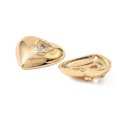 Brass Pave Cubic Zirconia Pendants KK-K351-61G-1