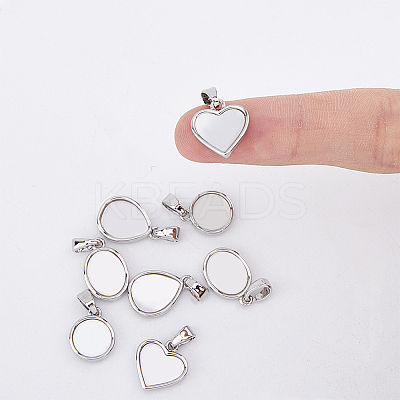 8Pcs 4 Styles Natural Freshwater Shell Charms KK-DC0003-26-1