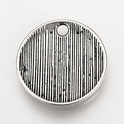 Tibetan Style Alloy Pendants TIBEP-Q078-20AS-RS-1