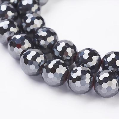 Non-magnetic Synthetic Hematite Beads Strands G-G726-03-10mm-1