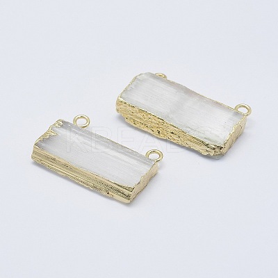 Natural Selenite Pendants KK-L158-68G-1