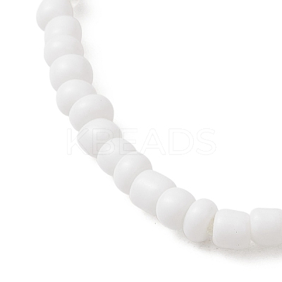 Natural Gemstone & Glass Seed Bead Stretch Bracelets BJEW-JB13306-1
