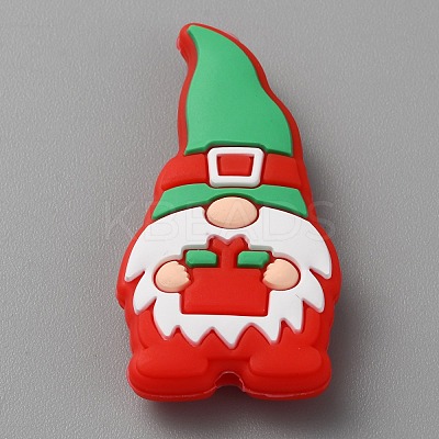 Gnome Food Grade Eco-Friendly Silicone Focal Beads SIL-WH0012-042A-1