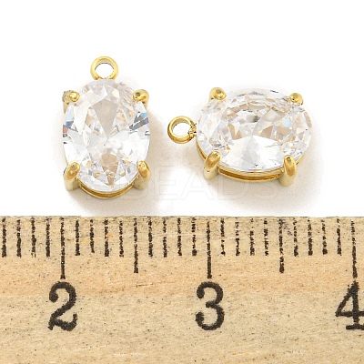 PVD Vacuum Plating 304 Stainless Steel Pendants Cubic Zirconia Pendants STAS-L278-009G-B01-1
