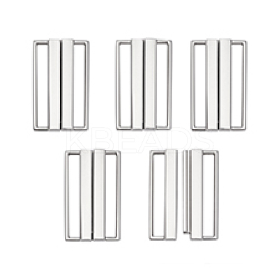 5Pcs Rectangle Alloy Waist Belt Buckles FIND-PH0027-19-1