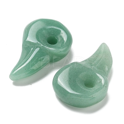 Natural Green Aventurine Carved Pendants G-H089-01E-1