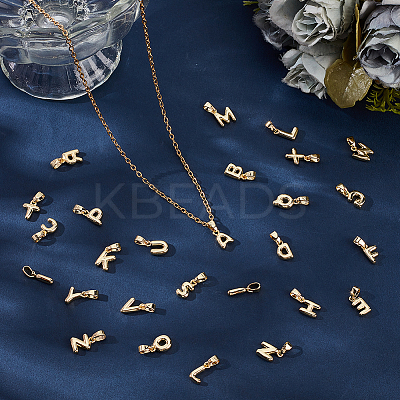 26Pcs 26 Styles Brass Charms KK-BBC0018-96-1
