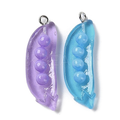 Transparent Resin Pendants RESI-D071-02-1
