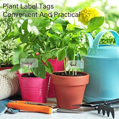 1 Set Acrylic Plant Labels AJEW-CA0004-57A-1