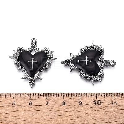 Alloy Enamel Pendants PALLOY-T094-06-1