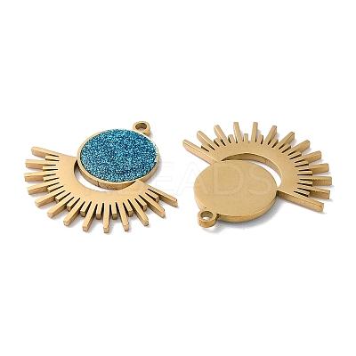 Ion Plating(IP) 304 Stainless Steel Pendants STAS-C083-09G-01-1