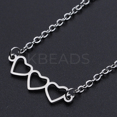 Non-Tarnish 201 Stainless Steel Pendant Necklaces LS-NJEW-S105-JN520-1-1