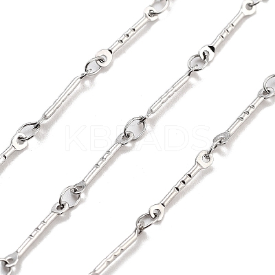 Non-Tarnish 304 Stainless Steel Bar Link Chain CHS-H026-03P-1