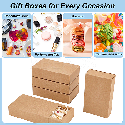 Kraft Paper Storage Gift Drawer Boxes LS-CON-WH0095-56C-1
