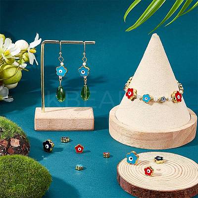36Pcs 9 Style Rack Plating Alloy Enamel Beads ENAM-PH0001-97-1