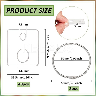 Acrylic Thread Winding Boards AJEW-BC0007-95B-1
