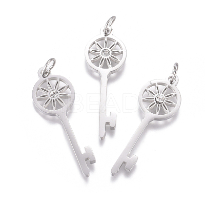 316 Surgical Stainless Steel Pendants STAS-L242-06P-1