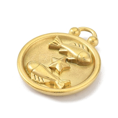 Real 18K Gold Plated Tone 304 Stainless Steel Pendants STAS-K291-01G-10-1