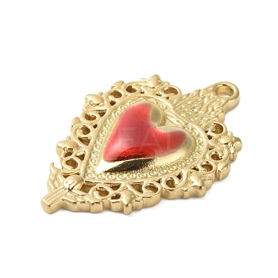 304 Stainless Steel Enamel Pendants STAS-K303-04G-03-1