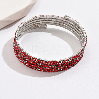 Platinum Brass Multi Layer Wrap Bracelets RM1445-1-1