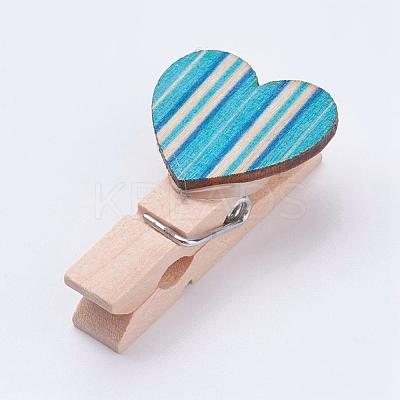 Wooden Craft Pegs Clips WOOD-L003-29-1