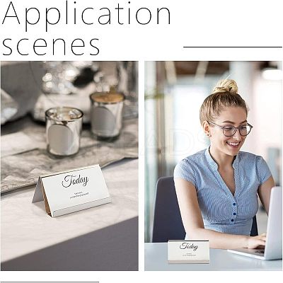 Stainless Steel Business Card Frame ODIS-WH0008-37LG-1