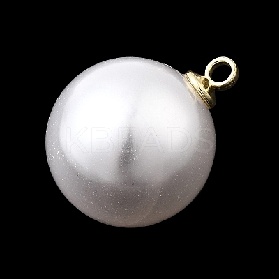 ABS Plastic Imitation Pearl Pendants FIND-H052-01I-04G-1