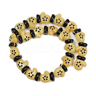 Baking Paint Glass Enamel Beads LAMP-R004-07E-1