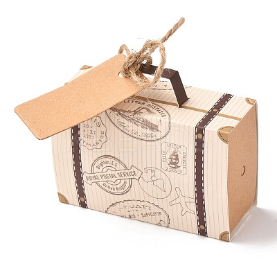 Suitcase Shape with Word Pattern Candy Packaging Box LS-CON-F012-02-1