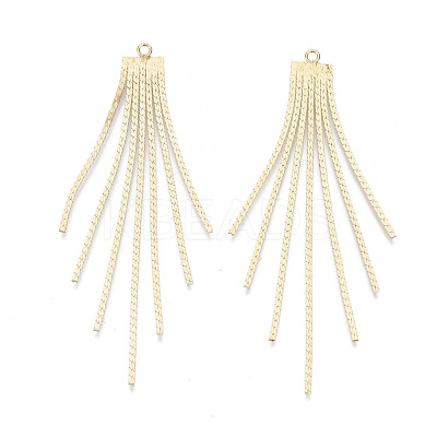 Brass Chain Tassel Big Pendants KK-N231-110G-NF-1