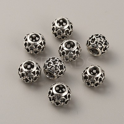 Tibetan Style Alloy European Beads FIND-TAC0002-065H-01-1
