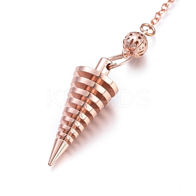 Brass Coil Dowsing Pendulums KK-K239-01RG-1