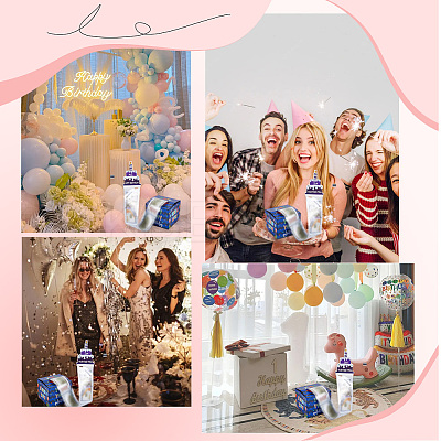 Happy Birthday Day Money Box for Cash Gift Pull DIY-WH200050-32A-1