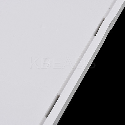 (Defective Closeout Sale: Slight Damage) Transparent Acrylic Minifigures Display Cases with White Base ODIS-XCP0001-32-1