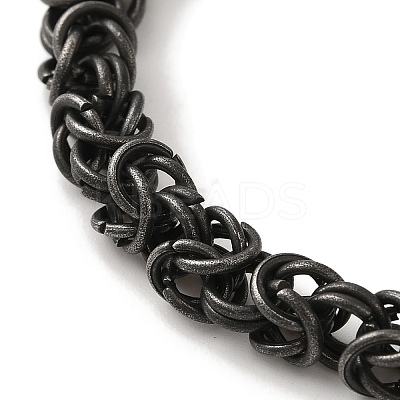 316 Surgical Stainless Steel Byzantine Chain Bracelets BJEW-Q349-14B-1