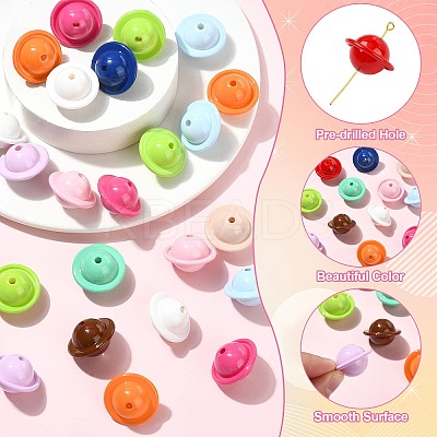 Acrylic Beads MACR-CJZ0001-04-1