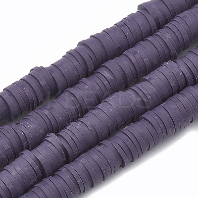 Handmade Polymer Clay Beads X-CLAY-R067-8.0mm-04-1