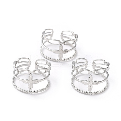 Tarnish Resistant 304 Stainless Steel Finger Rings RJEW-L102-22P-1