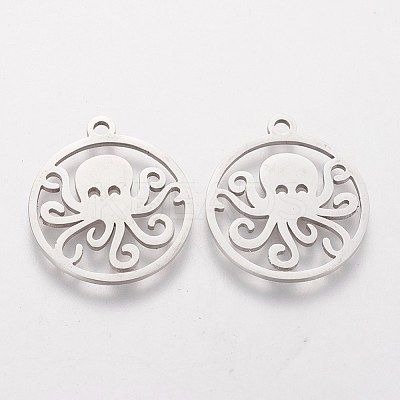 Non-Tarnish 201 Stainless Steel Pendants STAS-Q201-T398-1